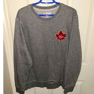 Canadiana L salt/pepper sweater